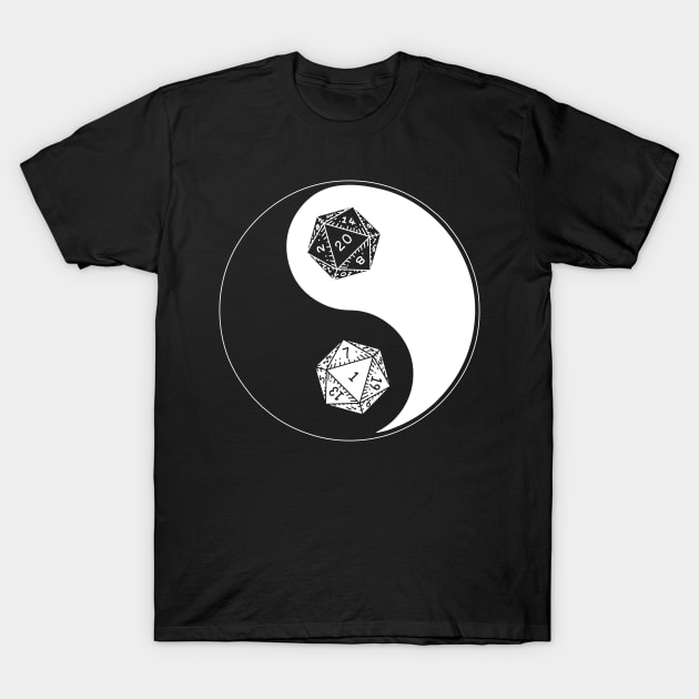 Ying Yang Dice T-Shirt by hokoriwear